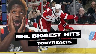 NHL Biggest Hits Of ALL TIME Reaction BRUTAL Hits and Fights [upl. by Nagiem30]