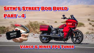 Installing Vance amp Hines FP4 tuner on Seth’s Street Bob [upl. by Lurlene]