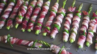 Asparagus amp Bacon Twists  Recipes With Asparagus  Recipes with Bacon [upl. by Nallaf]