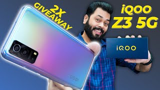 iQOO Z3 5G Unboxing And First Impressions  2X Giveaway ⚡ Snapdragon 768G 120Hz Screen 64MP amp More [upl. by Sower]