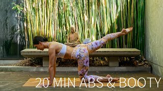 20 MIN ABS amp BOOTY WORKOUT  AtHome Pilates No Equipment [upl. by Ryder]