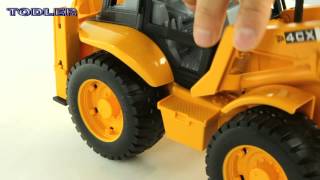 Bruder 02428 Backhoe Loader JCB 4 CX REVIEW [upl. by Ahsauqal]