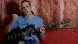 How to play For Whom the Bell Tolls intro bass lesson  tabs TotalCliff [upl. by Neva]