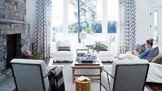 Interior Design – Tour A Luxurious Cottage On Lake Muskoka [upl. by Marteena]