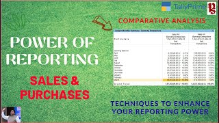 Power of Reporting in TallyPrime Comparative Analysis Techniques [upl. by Lekzehcey771]