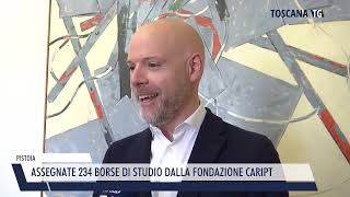 20241115 PISTOIA  ASSEGNATE 234 BORSE DI STUDIO DALLA FONDAZIONE CARIPT [upl. by Fuchs]