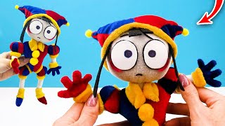 I Made THE AMAZING DIGITAL CIRCUS Pomni Plush Toys How To Make  Cool Crafts [upl. by Airetnahs429]