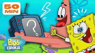 Bob Esponja  Todo Lo que Mira Bob Esponja en Televisión 📺  Compilación de 50 Minutos  Bob Esponja [upl. by Scrogan661]