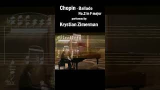 Chopin  Ballade No2 in F major performed by Krystian Zimerman 103am [upl. by Lynett]