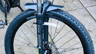 Halfords Quick Fit Front Mudguard  REVIEW [upl. by Llewen595]