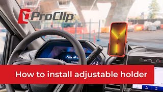 How to Install a ProClip USA Adjustable Holder [upl. by Enyawd]