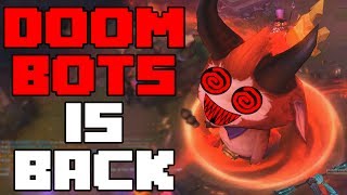 DOOM BOTS IS BACK 2017  League of Legends  PBE Level 100 Doom Bots [upl. by Naegem]