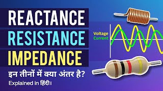 Difference between Resistance and Reactance  Explained in Hindi [upl. by Norword]