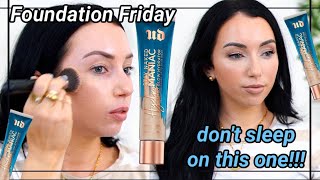 THIS SURPRISED ME new Urban Decay Hydromaniac Glowy Tinted Hydrator Foundation Review [upl. by Elvyn513]