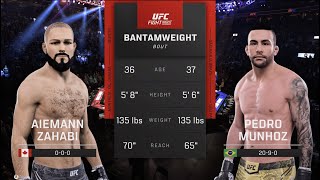 UFC Edmonton Zahabi vs Munhoz UFC 5 Simulation [upl. by Dine489]