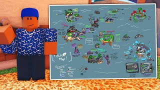 FISCH MAP Items Fish Rod Quest NPC Locations in FISCH ROBLOX [upl. by Naoh]