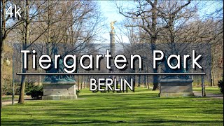 【4K】Berlin Germany Tiergarten Park Walking Tour 42 Minute Walk  4k 24fps  4kUHD [upl. by Adnocahs951]