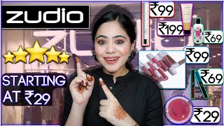 Trying Zudio Makeup Products 💄 Starting only at ₹29  Zudio Haul 🤗 [upl. by Otipaga]