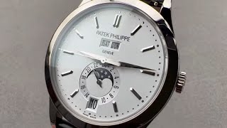 Patek Philippe 5396G Annual Calendar Moon Phase 5396G011 Patek Philippe Watch Review [upl. by Oiliduab]