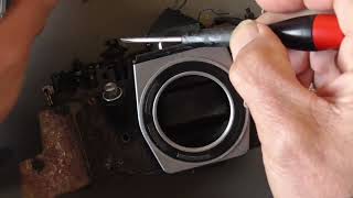 Praktica MTL PLC mirror cage removal [upl. by Nahamas]