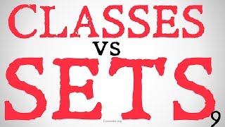 Classes vs Sets Axiomatic Set Theory [upl. by Danais]