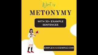 Metonymy  Figure of speech  with 30 example sentences [upl. by Barboza]