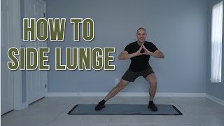 HOW TO FOR BEGINNERSHOW TO DO SIDE LUNGESHOW TO SIDE LUNGE EXERCISE [upl. by Kirst]