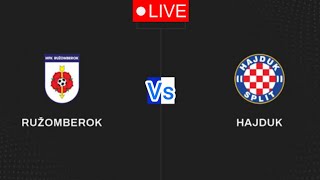 Hajduk Split vs MFK Ruzomberok Utakmica uživo UEFA Europa Conference League Football Today rezultat [upl. by Darnoc]