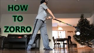 HOW TO ZORRO  3 Ways to Zorro in Floorball from Easiest to Hardest PLUS BONUS TRICK [upl. by Shulem]