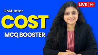 Cost Accounting MCQ Booster  CMA Inter  June 2024  Palak Sharma [upl. by Eitirahc]