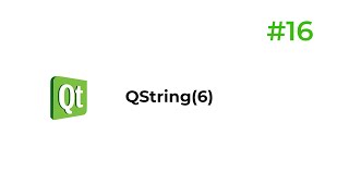 C Qt 16  QString6 [upl. by Rani]