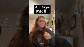 Learn How To Sign quotMilkquot in ASL for Beginners  American Sign Language shorts [upl. by Nirrek]