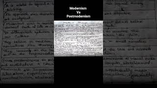 Difference between Modernism and Postmodernism movement [upl. by Tterb]