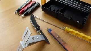 LANSKY Deluxe Sharpening SystemLeather Stropping Hone DEMOampREVIEW [upl. by Faxun510]