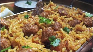 మీల్ మేకర్ బిర్యానీ తయారు చేసే విధానం  Meal maker biriyani [upl. by Sontag]