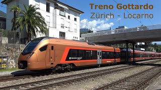 Treno Gottardo IR46 from Zürich to Locarno in Switzerland [upl. by Eocsor]