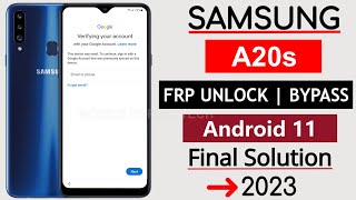 Samsung A20s Frp Bypass Android 11 Without Pc  Samsung A20s google account bypass android 11 [upl. by Bastien]