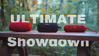 Bose SoundLink Flex Compared JBL Charge 5 amp Beats Pill In Depth Review amp Comparison [upl. by Holbrook260]