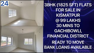 Houses  Flats for sale in kismatpur near to Gachibowli FinancialDistrict [upl. by Eidnak]