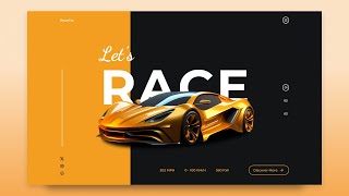 Responsive Car Website Design Using HTML CSS And JavaScript [upl. by Rojam631]