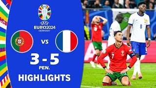 Highlights Portogallo 3 00 5 Francia  Quarti di finale  Euro 2024 [upl. by Enaek]