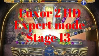 Luxor 2 HD Expert mode stage 13 Speed to death [upl. by Noellyn]