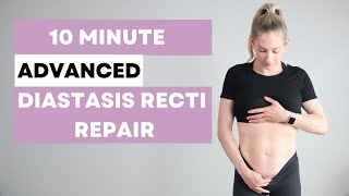 Diastasis Recti Repair Workout  ADVANCED  heal  strengthen your core postpartum [upl. by Elleda]