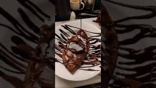 Ice Cream Chocolate Waffle  Street Food Delhi [upl. by Nemracledairam]