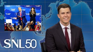 Weekend Update Trump Dances for 40 Minutes Straight at Campaign Rally  SNL [upl. by Hannahs]