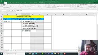 Excelde Muhasebe Kaydı  Yevmiye kaydı örnekleri 1 [upl. by Wyatt]