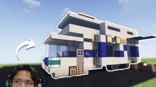 Bikin Mobil Rumah Camper Van di Minecraft  Easy Build Tutorial [upl. by Terrilyn]