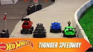 Custom Motors Cup Race 1 Thunder Speedway  HotWheels [upl. by Aivitnahs]