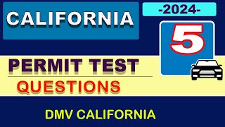 Permit Practice Test California 2024  Senior Written Test California  5 [upl. by Gnilyarg184]