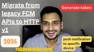 push notification firebase android studio  Migrate from legacy FCM APIs to HTTP v1 [upl. by Sigismond]